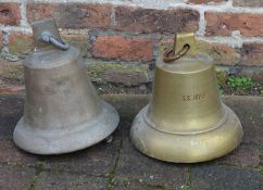 2 large bells, one embossed SS Jopie