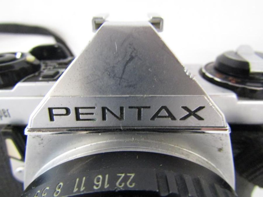 Collection of cameras, Kennilworth II, Pentax ME Super, Halina Paulette, Perlux Prontor-s, Zorki - Image 6 of 15