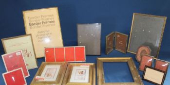 Selection of small empty picture / photograph frames