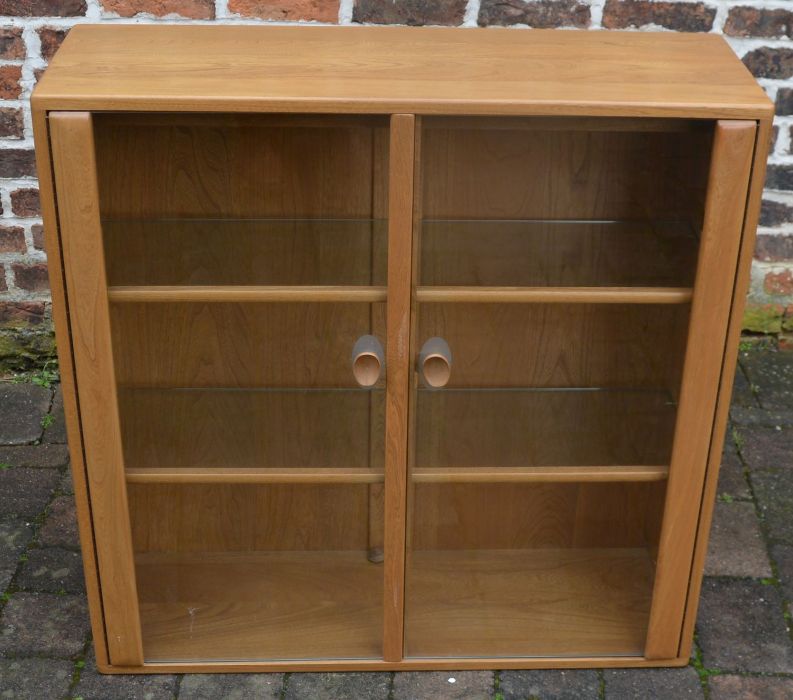 Ercol wall hanging display cabinet