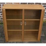 Ercol wall hanging display cabinet