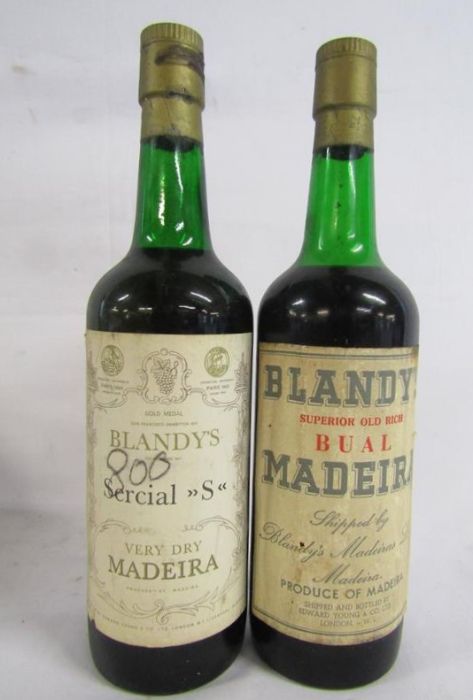 Blandy's gold medal Special S very dry Madeira and Blandy's superior old rich BUAL Madeira with - Image 2 of 7