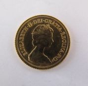 1982 gold half sovereign