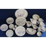 Quantity of Poole Springtime tableware - 56 pieces