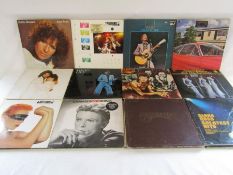 Collection of records - The Police, Rod Stewart, David Bowie, Carpenters etc