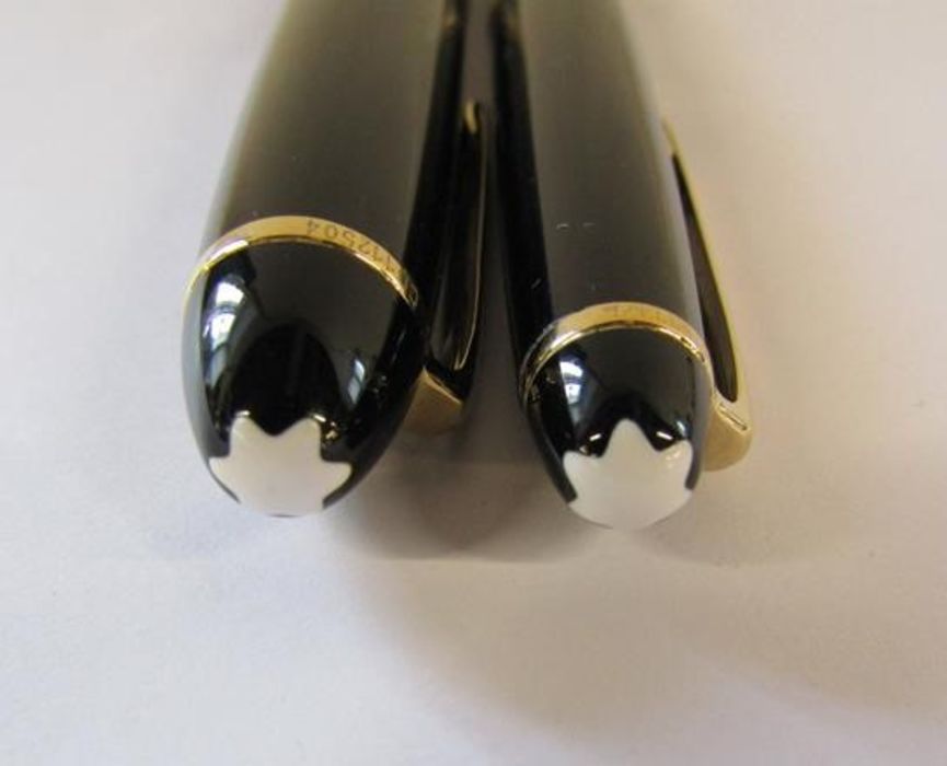 Mont Blanc meistertuck fountain and ball point pens - Image 2 of 8