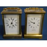 2 French carriage clock (one with the minute hand requiring reattachment)