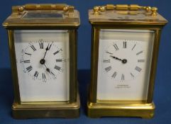 2 French carriage clock (one with the minute hand requiring reattachment)