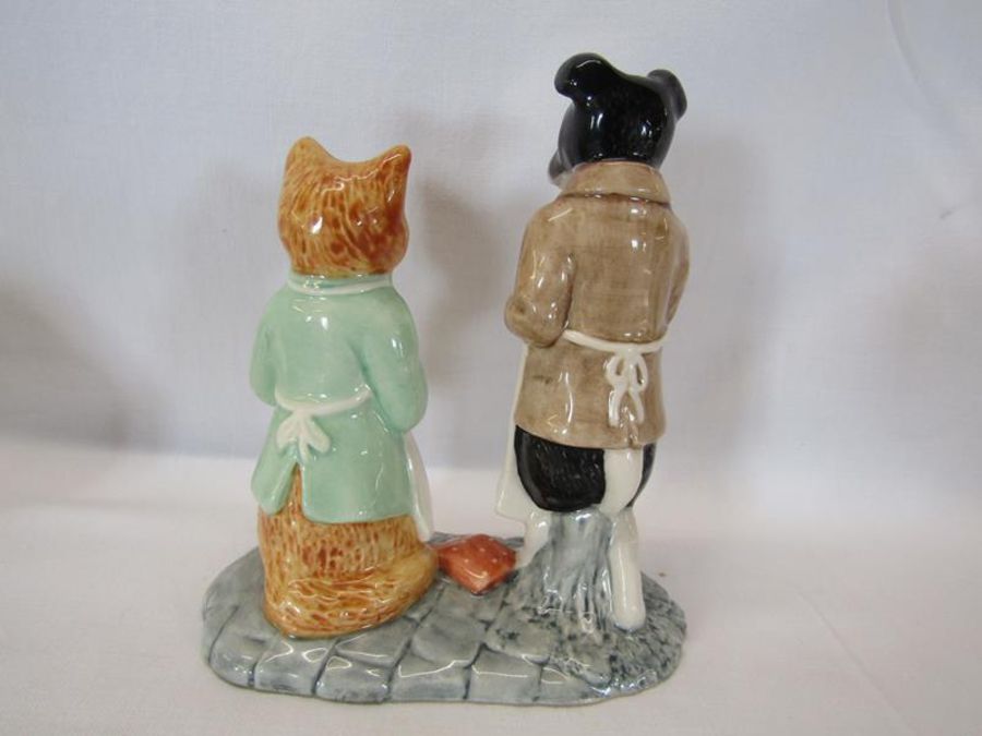 2 Beswick Beatrix Potter tableaus - Ginger & Pickles 1923 / 2750 & Mrs Tiggy-winkle & Lucie 389 / - Image 10 of 12