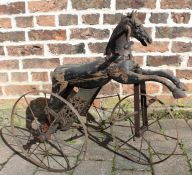 Child's horse tricycle c1900, possibly French