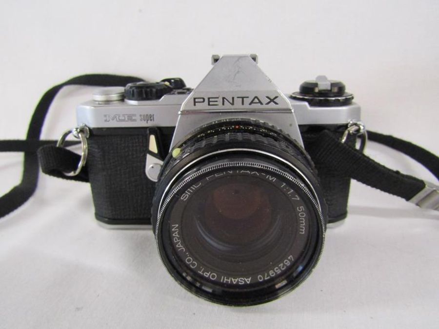 Collection of cameras, Kennilworth II, Pentax ME Super, Halina Paulette, Perlux Prontor-s, Zorki - Image 5 of 15