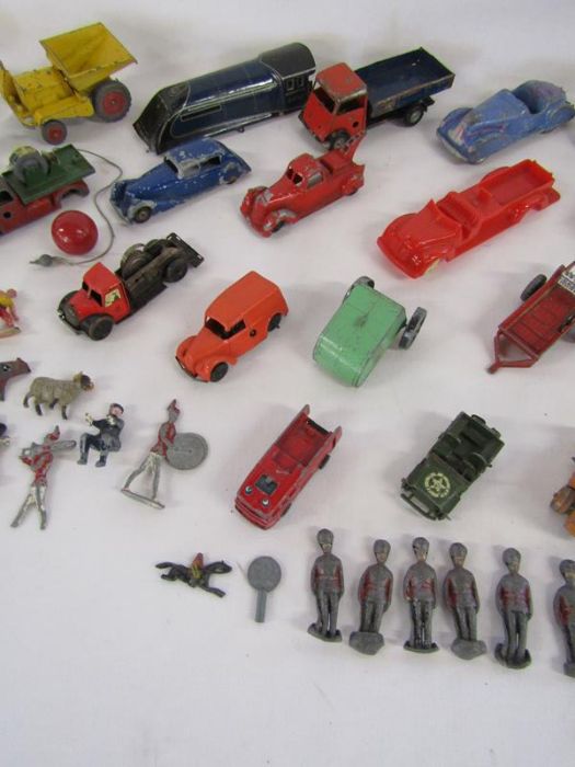 Collection of vintage toys includes figures, animals, cars - Dinky, Chad Valley, etc - Image 4 of 5