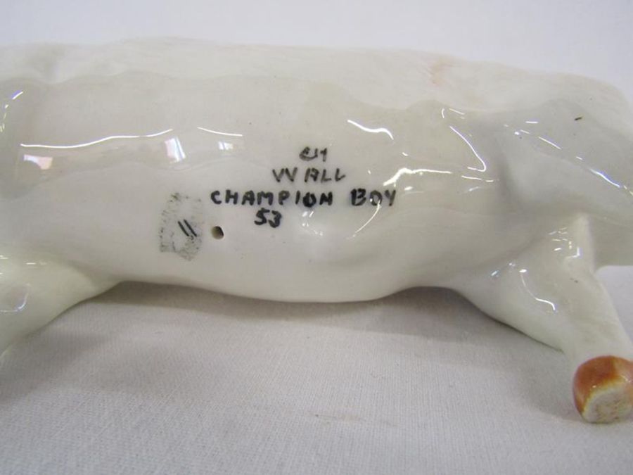 Beswick pigs 'CH. Wall Queen 40' and 'CH Wall Champion Boy 53' - Image 6 of 6