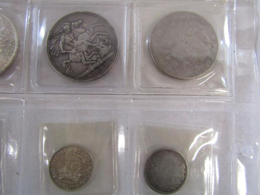 Collection of Queen Victoria and King George V and III coins includes 1893 one shilling, 1826 - Image 5 of 33