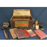 Osmond & Son Spalding medical chest with contents including "Everyday Farriery" from disease to