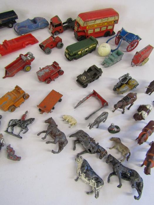 Collection of vintage toys includes figures, animals, cars - Dinky, Chad Valley, etc - Image 5 of 5