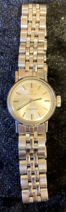 Omega Ladymatic ladies wristwatch in a steel case & strap - Image 2 of 2