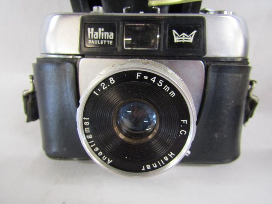 Collection of cameras, Kennilworth II, Pentax ME Super, Halina Paulette, Perlux Prontor-s, Zorki - Image 10 of 15