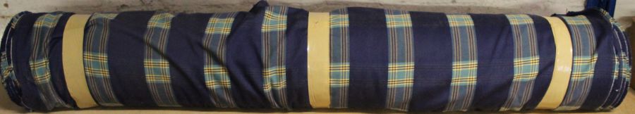 Large roll of tartan material 144cm wide - Image 3 of 3