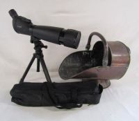 Luyi spotting scope 25-115x80 with stand and copper coal scuttle
