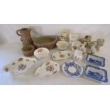 Collection of items to include Hillstonia, The Leonardo collection ducks, Shredded wheat dishes, Old