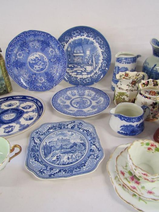 Blue and white plates to include Ringtons, Wedgwood, Spode Filigree plates also blue and white and - Image 3 of 4