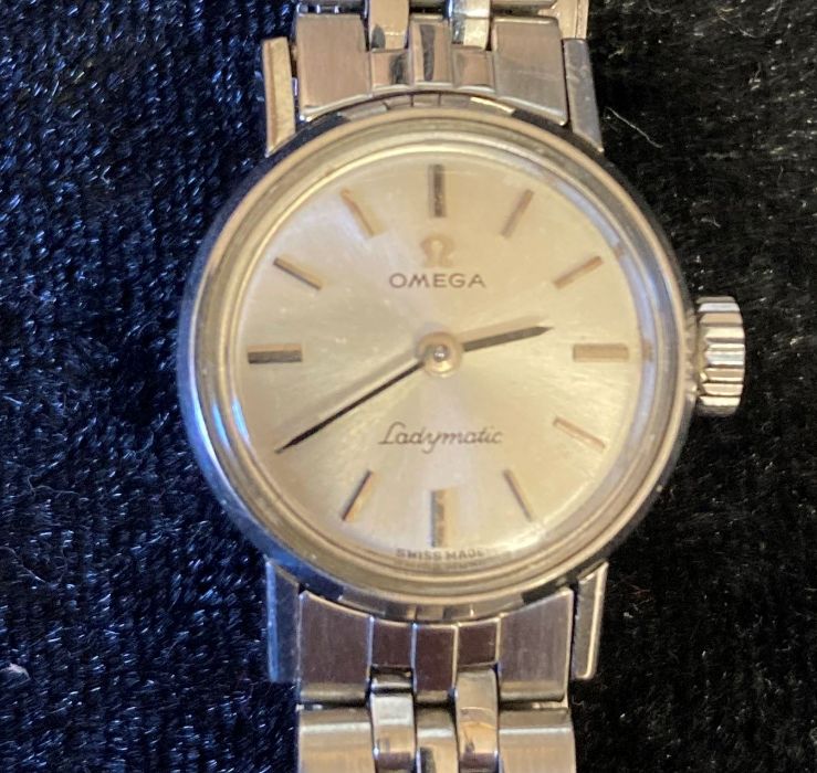 Omega Ladymatic ladies wristwatch in a steel case & strap