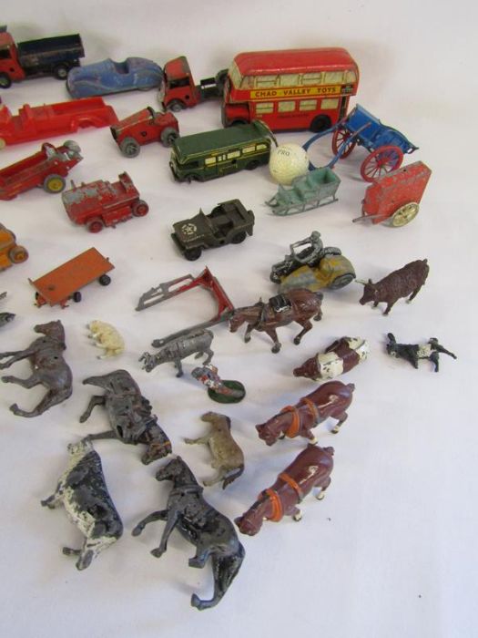 Collection of vintage toys includes figures, animals, cars - Dinky, Chad Valley, etc - Image 2 of 5
