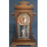 Late 19th / early 20th century American mantel clock 56cm high