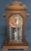 Late 19th / early 20th century American mantel clock 56cm high