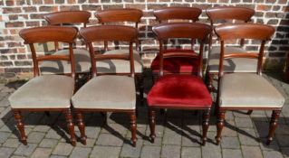 8 Victorian mahogany dining chairs