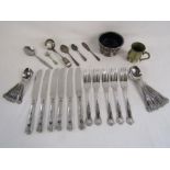 Collection of silver plate and cutlery