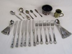 Collection of silver plate and cutlery