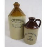 J.H Jones & Sons, Danvers Road, Leicester, 1954 and Godshill Cider Company Isle of Wight stoneware