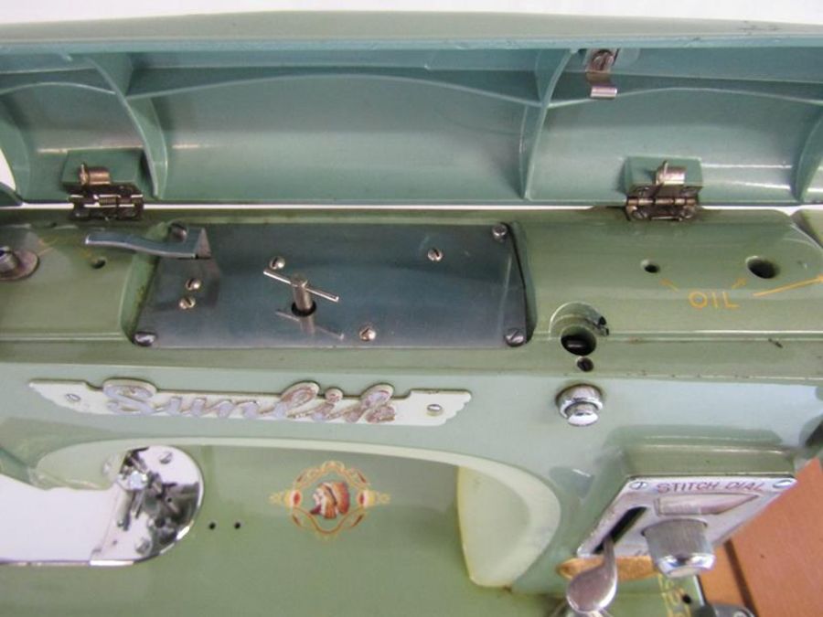 Musical Sunlik sewing machine includes attachments and instructions (no power or foot pedal) - Image 6 of 13