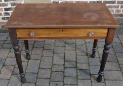 Victorian mahogany side table L 100cm D 53cm Ht 78cm