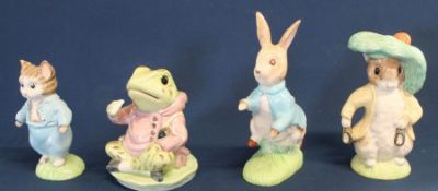 2 sets of Beswick Ware large size gold limited edition Beatrix Potter figurines : Tom Kitten &