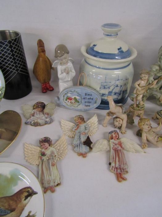 Collection of items to include biscuit barrel, tall vase, 'The Festival of Flower Fairies' plates, - Image 3 of 6