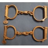 Two pairs of steel handcuffs