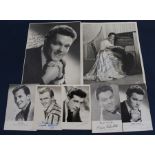 7 signed black and white photographs including Winifred Atwell & Pat Boone