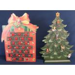 Villeroy & Boch 2 piece Advent calendar Christmas Tree with decorations
