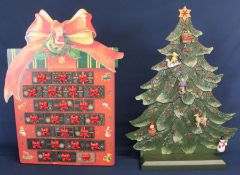 Villeroy & Boch 2 piece Advent calendar Christmas Tree with decorations