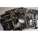 Large quantity of reprint photographs of rock bands in concert including Screaming Lord Sutch &