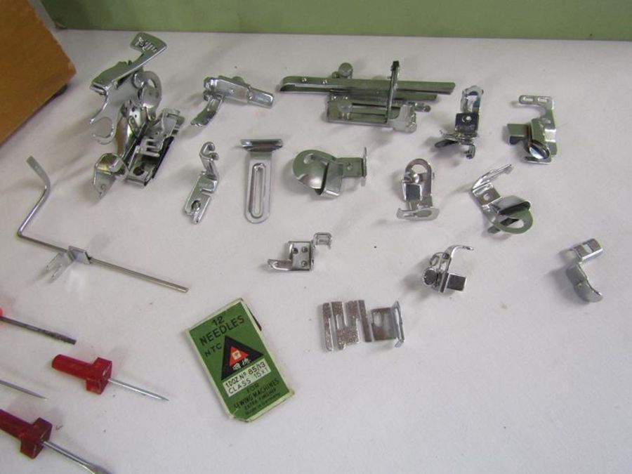 Musical Sunlik sewing machine includes attachments and instructions (no power or foot pedal) - Image 2 of 13