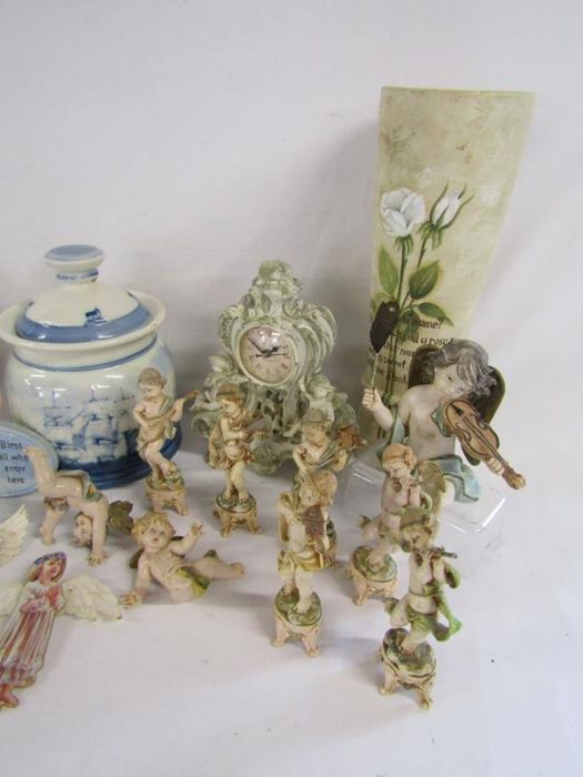 Collection of items to include biscuit barrel, tall vase, 'The Festival of Flower Fairies' plates, - Image 4 of 6