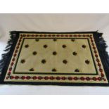 Small Turkish silk rug approx. 109cm x 69cm
