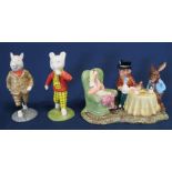 Beswick Rupert Bear & Podgy Pig limited editions figures 259 / 1920 with boxes & certificate and The