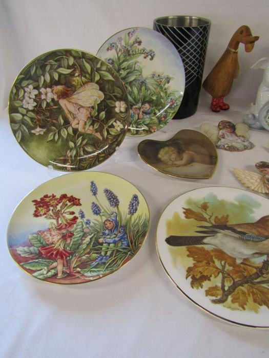 Collection of items to include biscuit barrel, tall vase, 'The Festival of Flower Fairies' plates, - Image 2 of 6