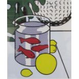 Roy Lichtenstein print entitled 'Still Life with Goldfish' approx. 54cm x 44.5cm