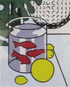 Roy Lichtenstein print entitled 'Still Life with Goldfish' approx. 54cm x 44.5cm